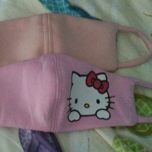 Nwot Hello Kitty and pink color face mask